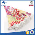 China OEM manufacturer factory terry towel round cotton towel